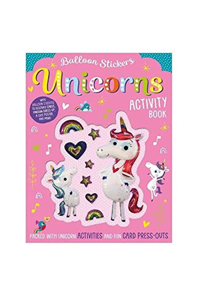 Make Believe Ideas كتب أنشطة ملصقات البالونات يونيكورن