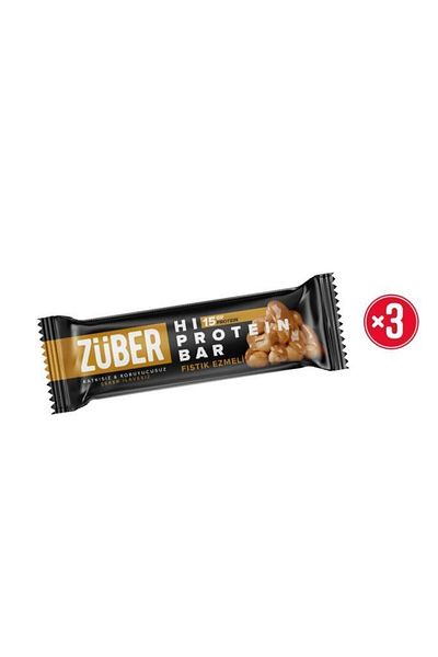 Züber 45g High Protein Peanut Butter Bar - X 3 Pieces