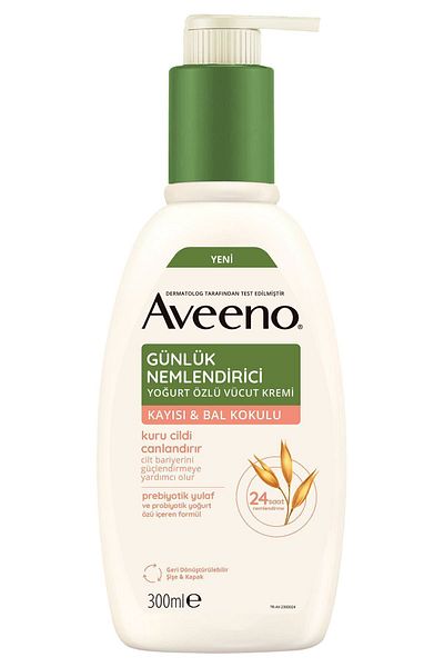 AVEENO 300 مل كريم مرطب يومي بالمشمش والعسل