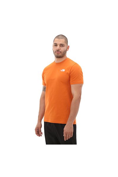 THE NORTH FACE F0a87nppco1-r Men's Orange T-shirt - M S-s Redbox Tee
