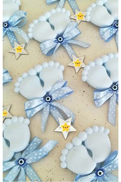 Gönül İşlerim Hoşgeldin Bebek Hediyesi Tombiş Ayaklı Kokulu Taş Magnet (20 Adet)