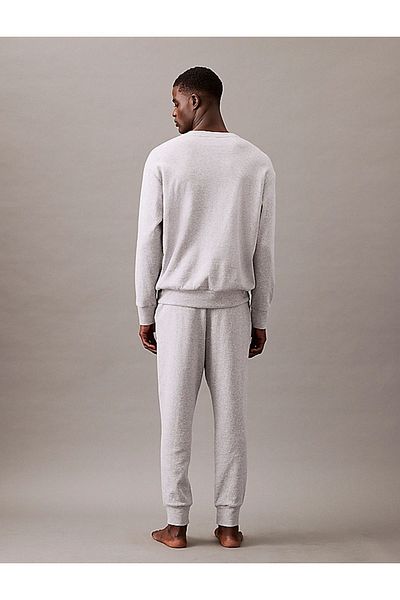Calvin Klein Men's Waist Logo Detail Jogger White Trousers 000Nm2706E-Qqc