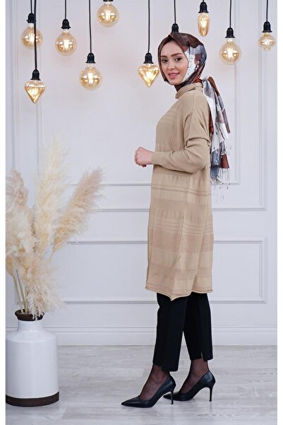 MissWhence Camel Knitwear Tunic - Miss222