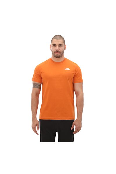 THE NORTH FACE F0a87nppco1-r Men's Orange T-shirt - M S-s Redbox Tee