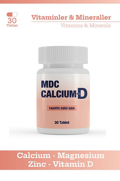 MDC أقراص كالسيوم د 30 - فيتامين د للمغنيسيوم والزنك