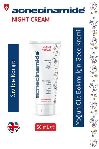 Acnecinamide Night Cream Anti-Acne and Anti-Acne Intensive Skin Care