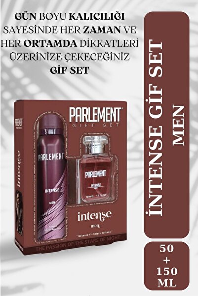 Parlement İntense Erkek Gif Set