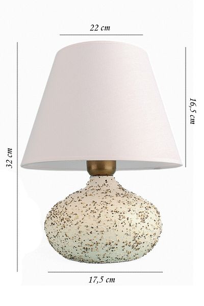 Hmydesign Chasse White Ceramic Lampshade - Handmade
