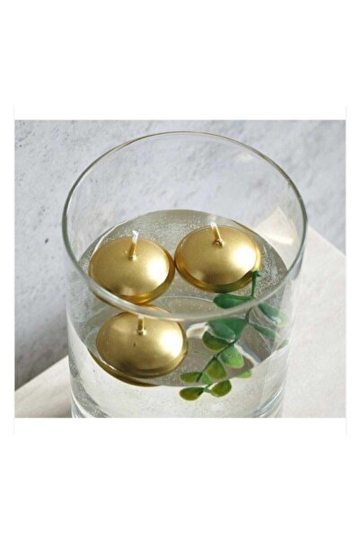 Gönül İşlerim Tealight Suda Yüzen Mum-altın (6'LI PKT)