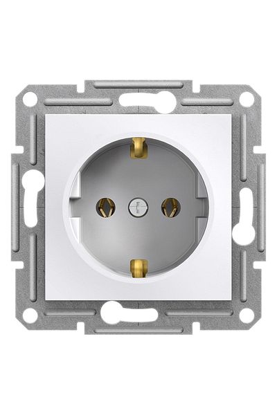 Schneider Electric مقبس أسفورا الأبيض المؤرض Eph2970121