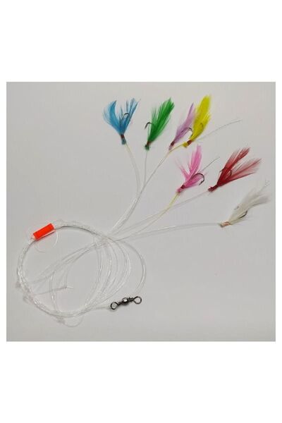 ALDOS Palamut Çinekop Çaparisi Renkli Horoz Tüylü 7'li