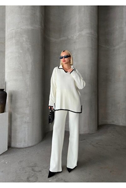 ZF BUTİK Set aus Strickhose und Oberteil