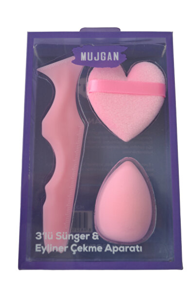 MUJGAN Makyaj süngeri eyeliner Aparatı 3 l ü set