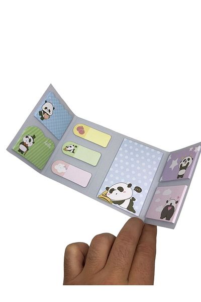 KRAF Panda Adhesive Note Paper Set 160 Sheets