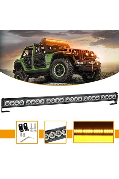 Carlifestyle Tepe Led Bar Off Road 12-24v 88cm Sarı-sarı Metal Gövde