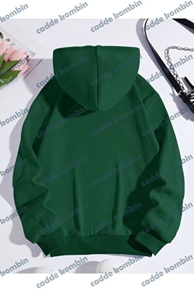 caddekombin Unisex Arlington American City State Baskılı Üç İplikli Kapüşonlu