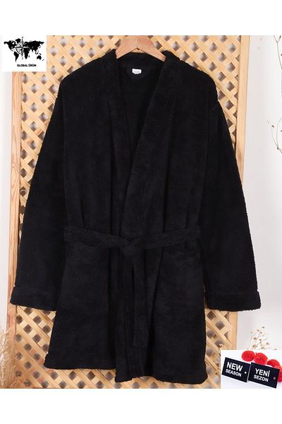 brntekstil Welsoft Kimono Plush Fleece Unisex Dressing Gown