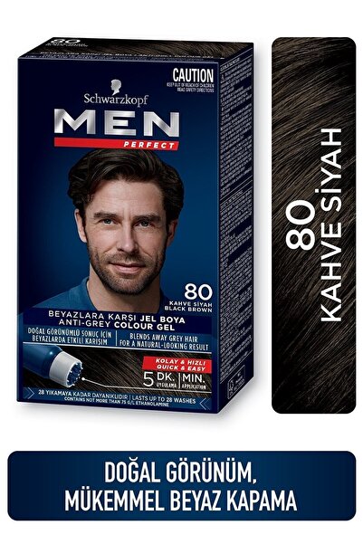 SCHWARZKOPF MEN PERFECT Men Perfect Schwarzkopf Saç Boyası 80 - Kahve Siyah 2...