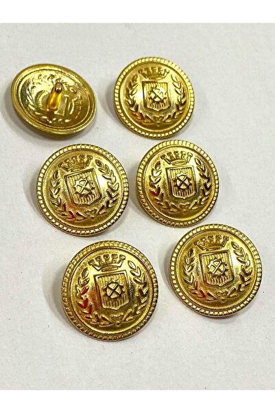 Zedhobi 6 Adet 22 Mm (2.2 Cm) Çelenk Model Gold Renk Trençkot Ve Blazer Ceket...