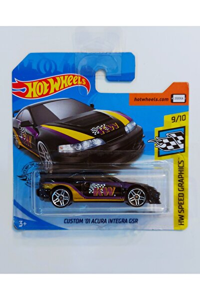 HOT WHEELS Custom '01 Acura Integra GSR ( Siyah ) ( 2019 Üretim Nadir ) Model...