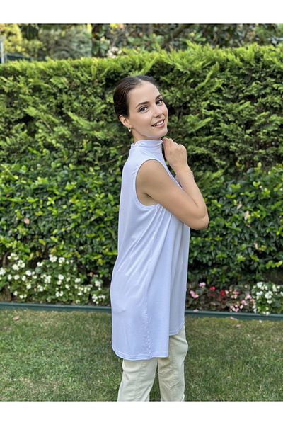 two in sis cotton viscose high collar tunic underwear hijab basic tunic