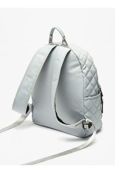 Lee Cooper Quilted Backpack with Adjustable Straps and Zip Closure - 30x13x38 cm