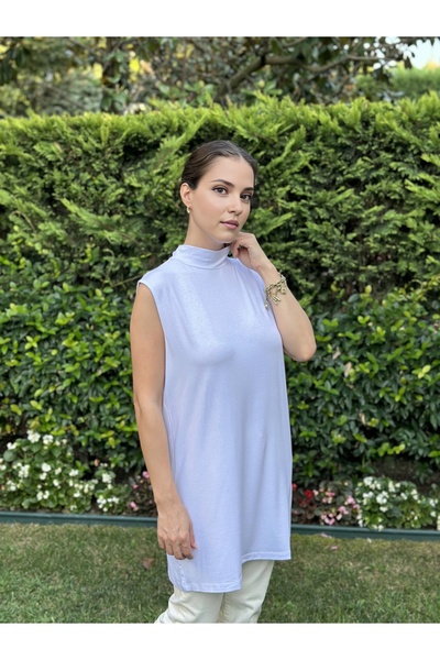 two in sis cotton viscose high collar tunic underwear hijab basic tunic