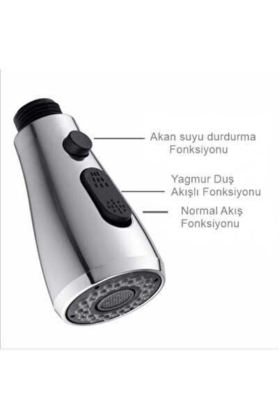 yapıtaşı Yt147 Star Spiralli Mutfak Evye Bataryası El Duşu Elcik 3fonksiyonlu