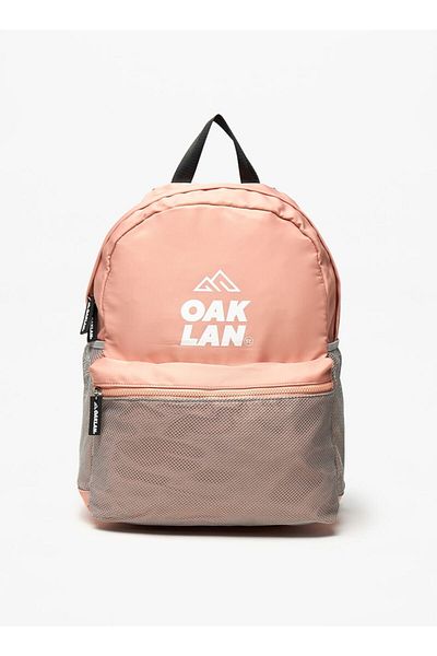 Oaklan by Shoexpress Logo Print Backpack with Adjustable Straps - 40x30x15 cm