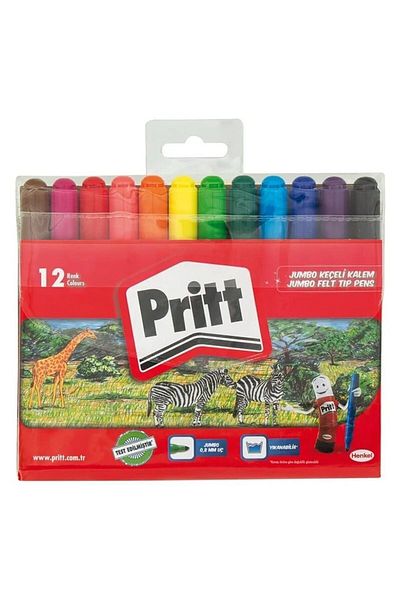 Pritt 12 Colors Jumbo Felt Tip Pen