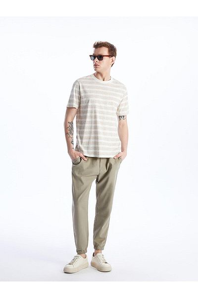 LC Waikiki LCW Men's Striped Crew Neck Short Sleeve T-Shirt