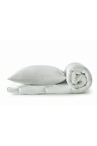 Çeyiz Diyarı Relax Single Bamboo Quilt - 155X215 cm Pillow Set
