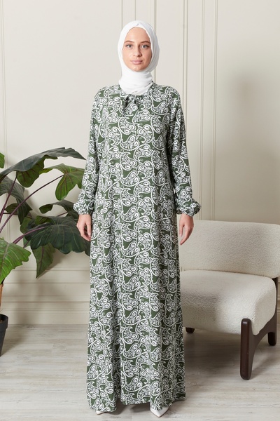 fistan Рокля с хиджаб на майката - Mevlane Bell, памучна вискоза, широка гама...