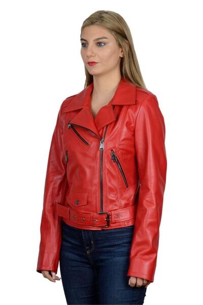 stilmax fermuarlı cepli deri ceket