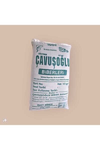 SÜLEYMAN ÇAVUŞOĞLU BİBERLERİ Süleyman Çavuşoğlu Siyah Isot Biber Acı Iri Kıyı...
