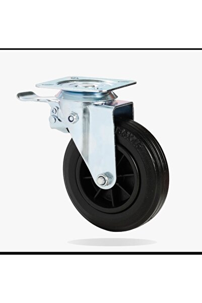 Uzerkan 150x450 Dönerli Frenli Kauçuk Teker