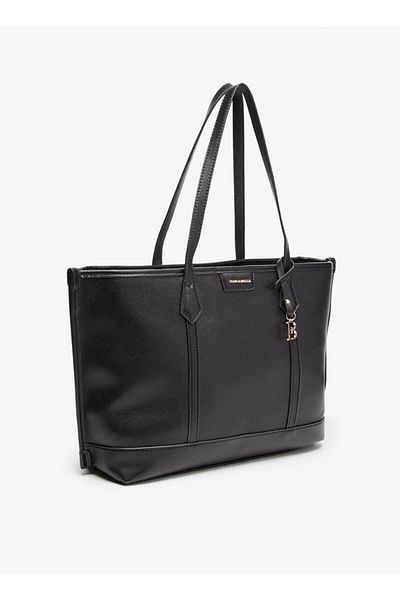 Flora Bella by Shoexpress Flora Bella Monogram Print Tote Bag with Zip Closure and Double Handle