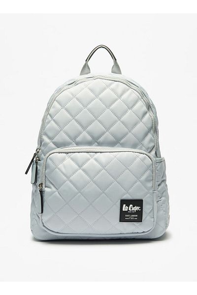 Lee Cooper Quilted Backpack with Adjustable Straps and Zip Closure - 30x13x38 cm