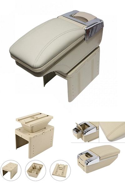 Carlifestyle Beige Colored Universal Armrest and Armrest Sliding