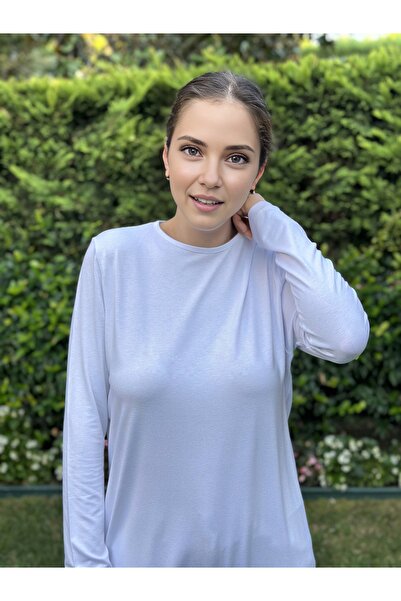 two in sis crew neck long sleeve tunic long tunic cotton viscose tunic underwear crew neck tunic