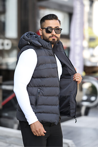 S&M CLOTHİNG ÚJ SZEZON FÉRFI KIVEHETŐ KAPCSIKÚ PUFFÓMELLÉNY