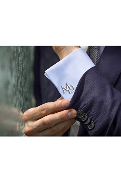 ÜRGÜP TAKI Kişiye Özel Gümüş Iç Içe Harfli Kol Düğmesi