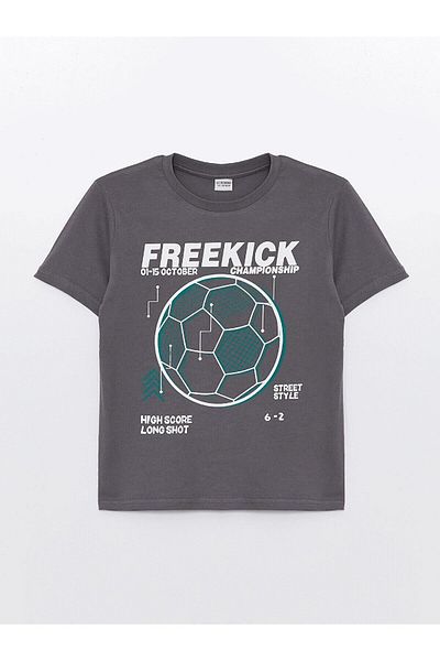 LC Waikiki LCW Kids Boys T-Shirt - Crew Neck, Printed, Short Sleeve