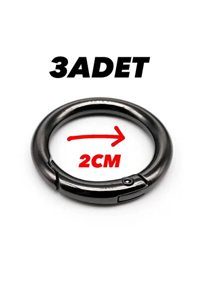 İsmet toka 2 CM Çanta Klips Papağan Yaylı Aksesuar(3 ADET) - Metal Aksesuar