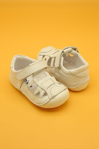 Db Kids Unisex Baby White Genuine Leather Orthopedic Shoes B115