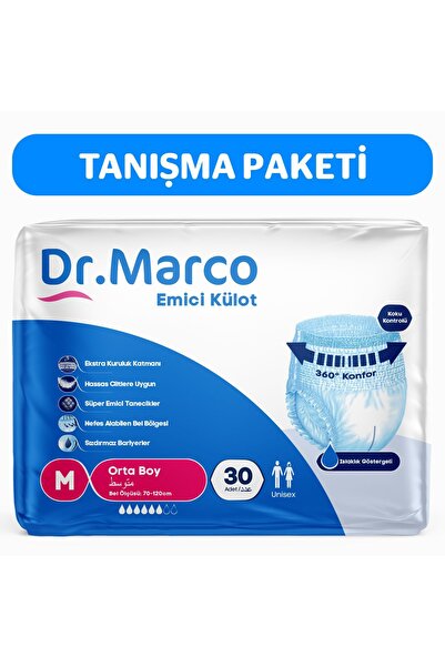 DR.MARCO Yetişkin Emici Külot Medium 30 Adet