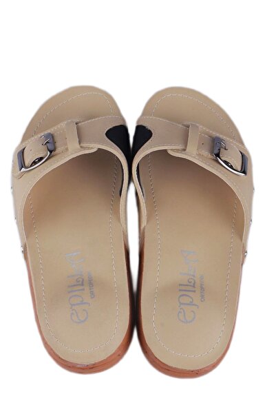 Epilla Women's Cream Full Orthopedic Daily Epin Heel Spur Slippers