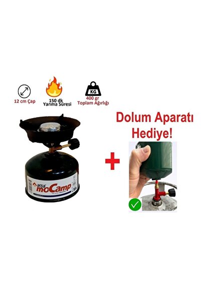 Şıktek Mini Piknik Tüpü Doldurulabilir Kamp Ocağı Mini Kamp Kartuşu.