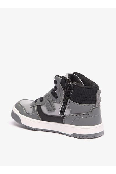 LBL by Shoexpress Colourblock High Cut Boots with Zip Closure