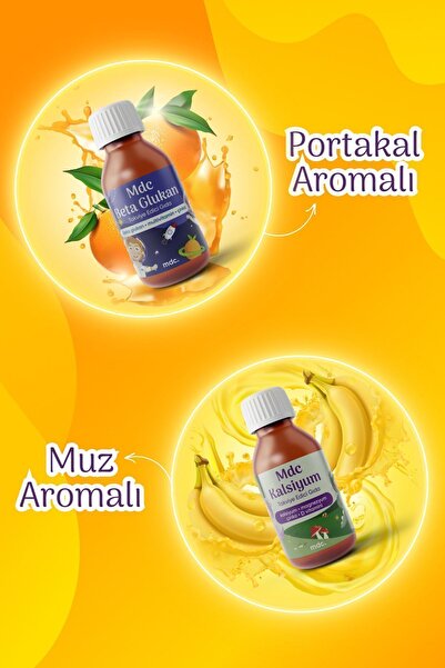 MDC Beta Glukan Şurup Ve Kalsiyum Şurup - Süper Destek Paketi